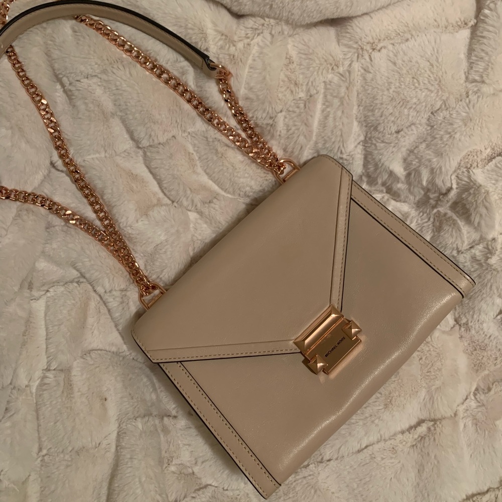 Light pink / rose gold Michael Kors purse
